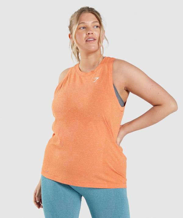 Damske Tielko Gymshark Vital Seamless 2.0 Light Marhule Oranžové | UA7938546